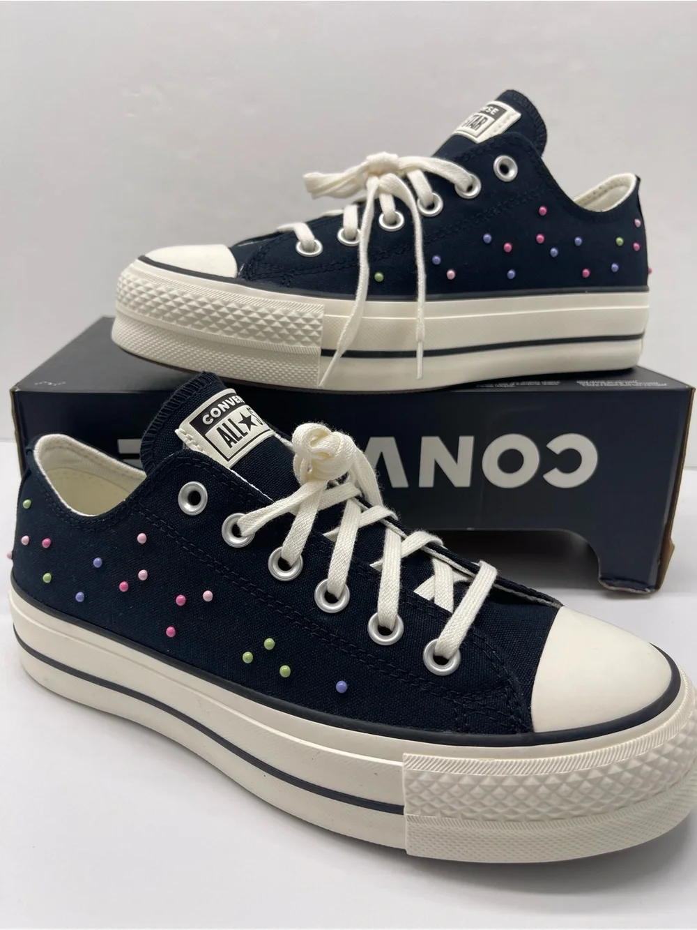 Converse WMNS A19141C CTAS LIFT OX
BLACK/PINK/FRESH CUT Platform Sneakers - Picture 13 of 16